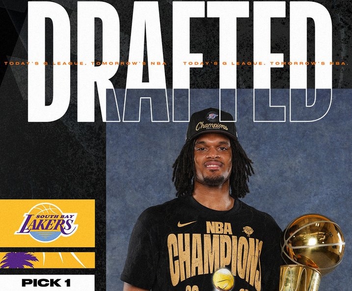 G League Draft: South Bay Lakers chọn cựu cầu thủ Thunder Dillon Jones với lượt chọn tổng thể số 1